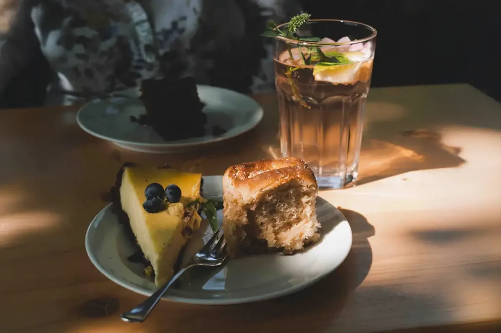 Essen-Kuchen-Oasenkaffee